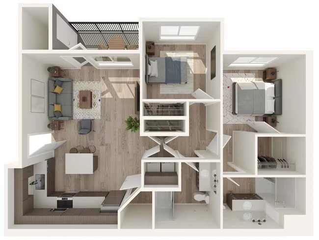 2 Bedroom B110 floor plan